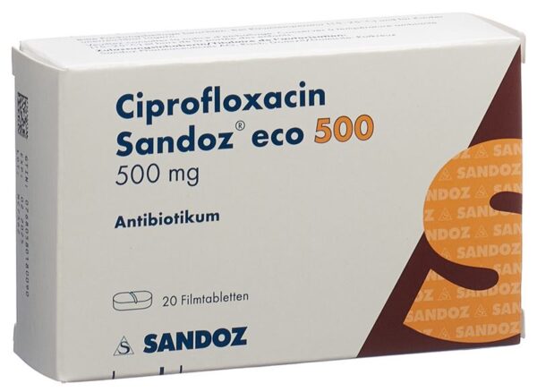 CIPROFLOXACINA 500MG 16 COMPRIMIDOS SANDOZ