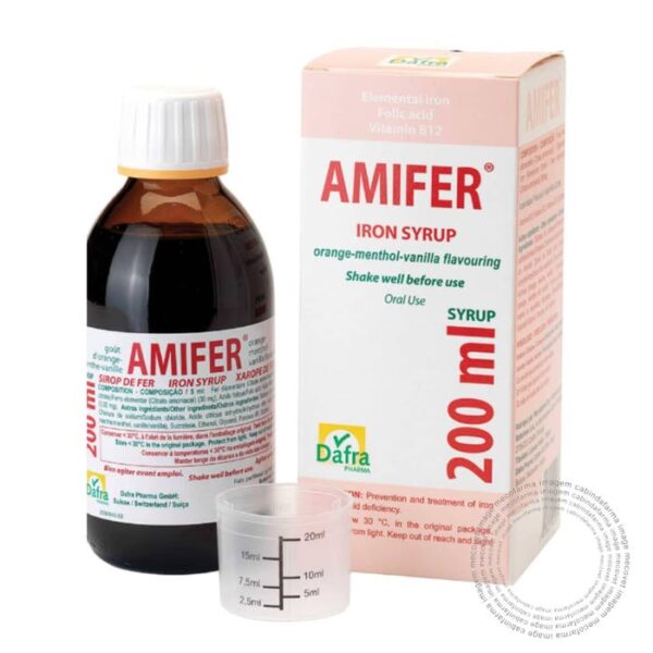 AMIFER XAROPE 200ML - FERRO+ACIDO FOLICO+VIT B12