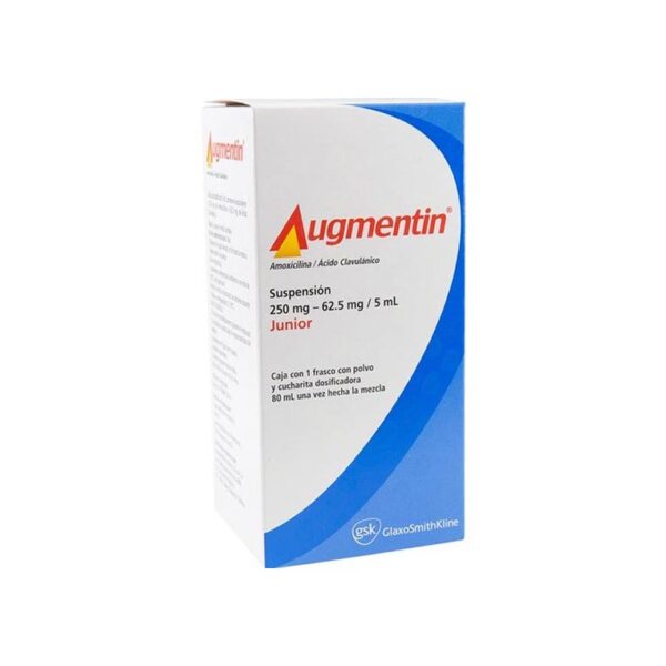 AUGMENTIN AMOXICILINA+ ACIDO CLAVULANICO 250MG