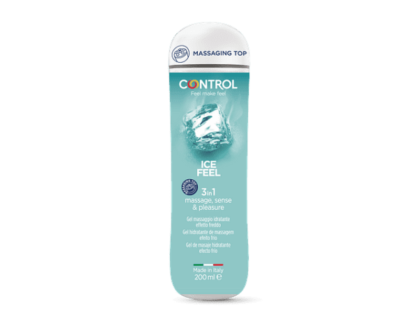 CONTROL GEL LUBRIFICANTE MASSAGEM ICE FEEL 3 EM 1 200ML